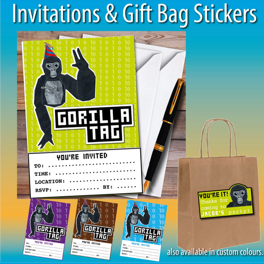 Gorilla tag party pack